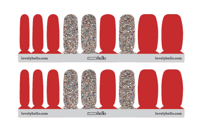 Hot, Hot, Red Hot Nail Wraps