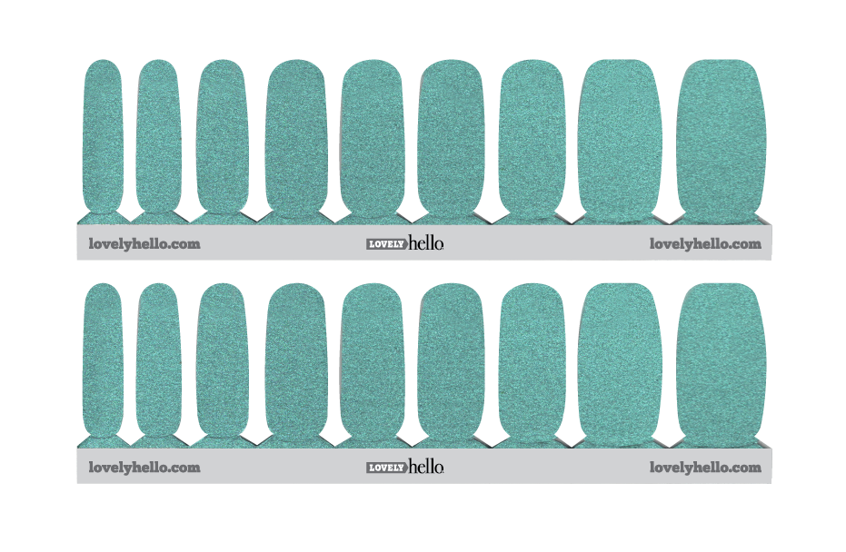 Magical Teal 2 Blue Nail Wraps