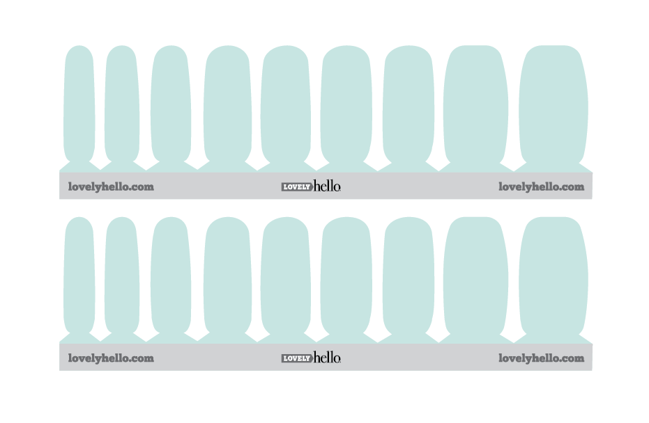 Cornflower Blue Nail Wraps