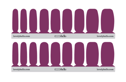 Red Violet Nail Wraps