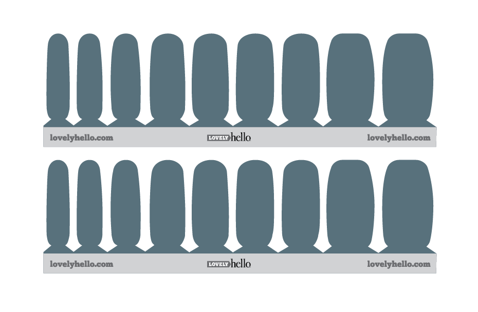 Teal Slate Nail Wraps