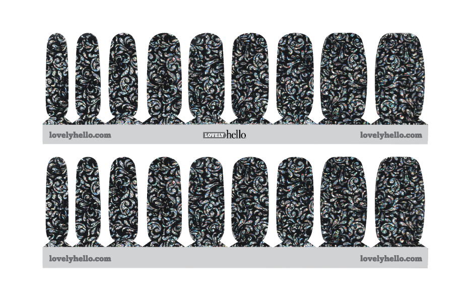 Dazzling Damask Nail Wraps