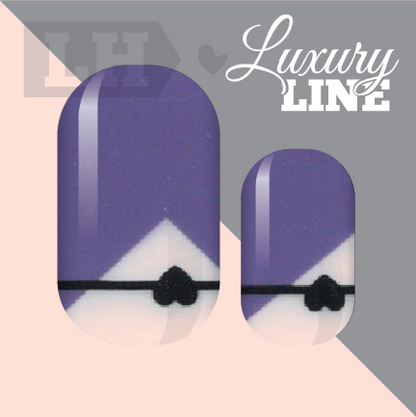 Purple Modern Love Nail Wraps