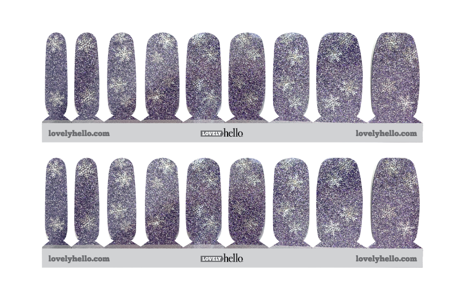 Frozen Lilac Nail Wraps