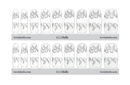 White Hot Nail Wraps