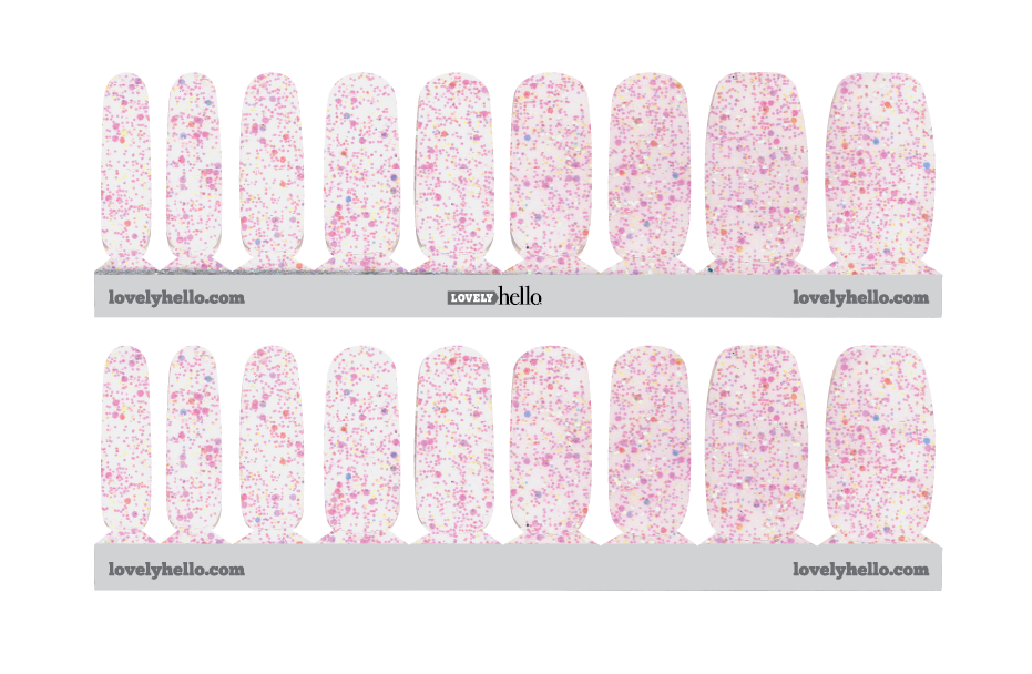 Melon Fairy Dust Nail Wraps