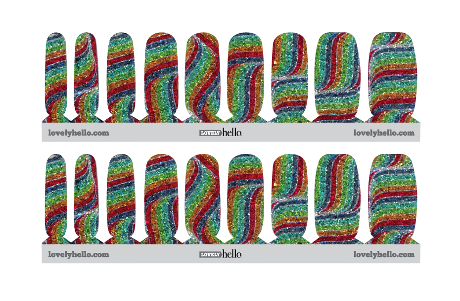 Reading Rainbow Nail Wraps