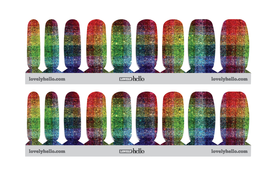 Rainbow Prism Nail Wraps