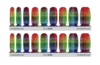 Rainbow Prism Nail Wraps