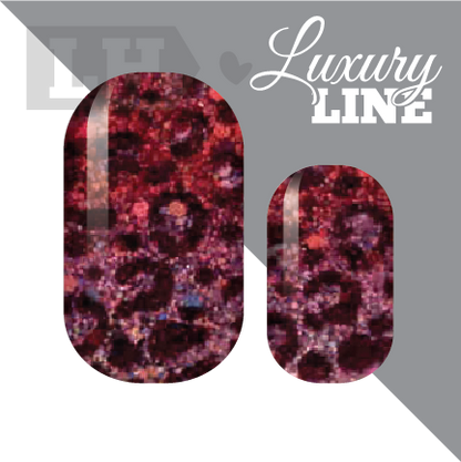 Rose Colored Leopard Nail Wraps