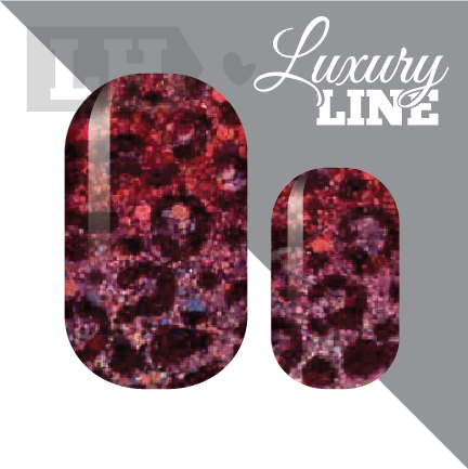 Rose Colored Leopard Nail Wraps