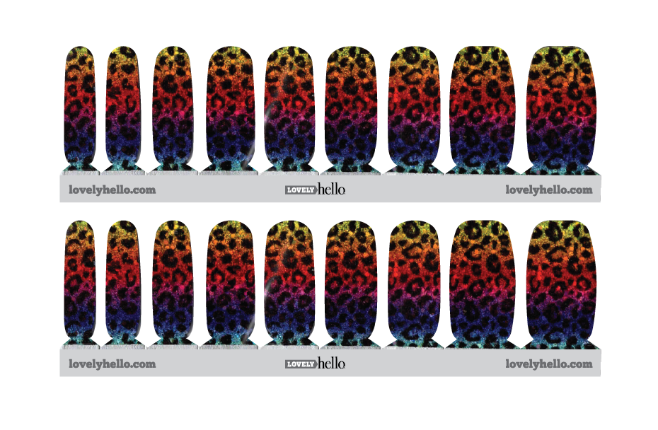 Rainbow Cat Nail Wraps