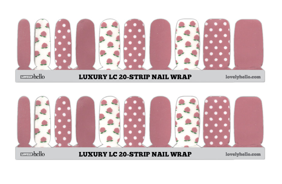 Polka Berry Nail Wraps