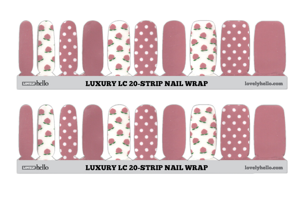 Polka Berry Nail Wraps