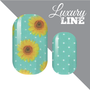 Sunflower Polka Nail Wraps