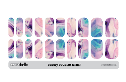 Aqua Plum Stone Nail Wraps