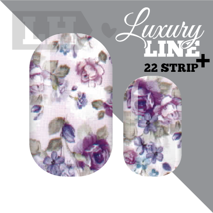 Plum Floral Luxury Nail Wraps