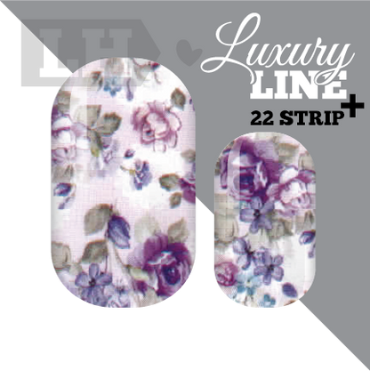Plum Floral Luxury Nail Wraps