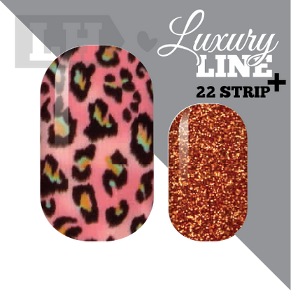 Pinky Leopard Glam Nail Wraps