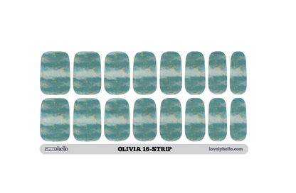 Teal Heavens Nail Wraps