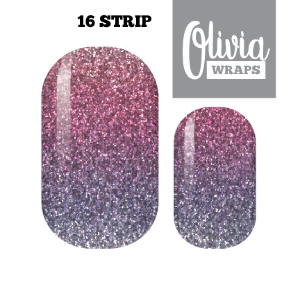 Sunsets of Glitter Nail Wraps