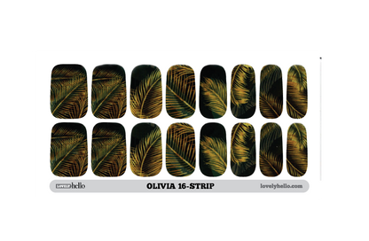 Golden Palms Nail Wraps