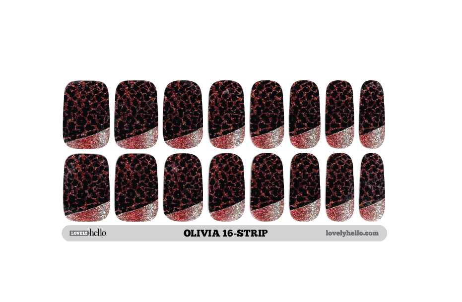 Modern Leopard Glam Nail Wraps