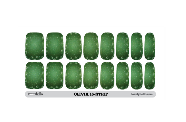 Emerald Frost Nail Wraps
