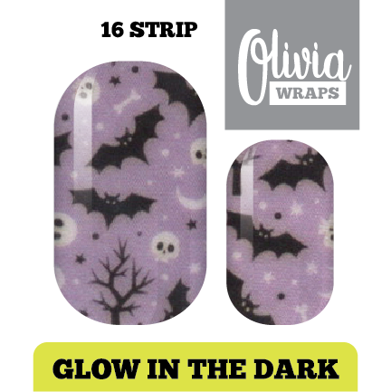 Glow Batty Nail Wraps