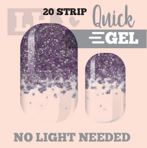 Heather Tipped Quick Gel Nail Wraps
