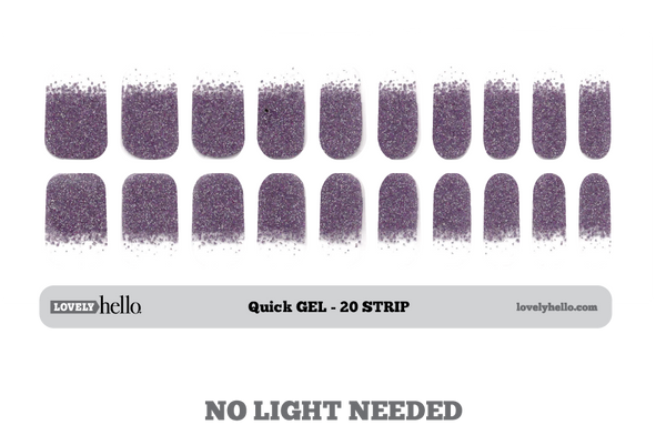 Heather Tipped Quick Gel Nail Wraps