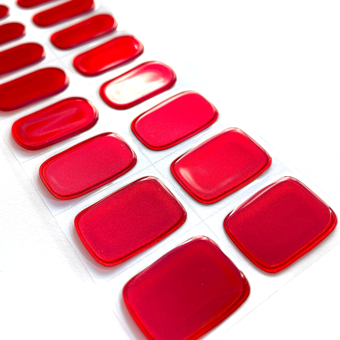 Red Metallic Gellie Nail Wraps