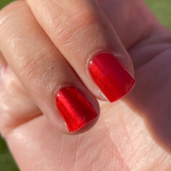 Red Metallic Gellie Nail Wraps