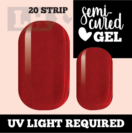 Red Metallic Gellie Nail Wraps