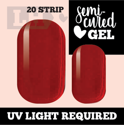 Red Metallic Gellie Nail Wraps