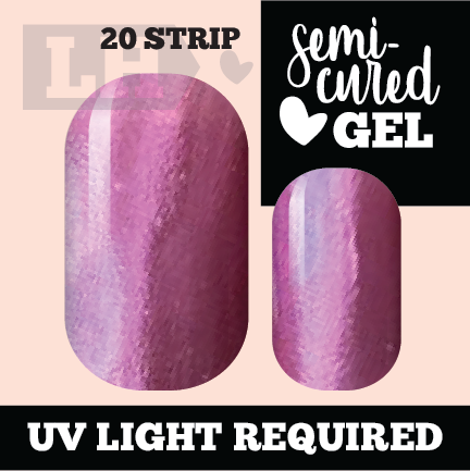 Pink Metallic Gellie Nail Wraps