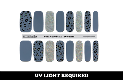 Blue Leopard Nail Wraps