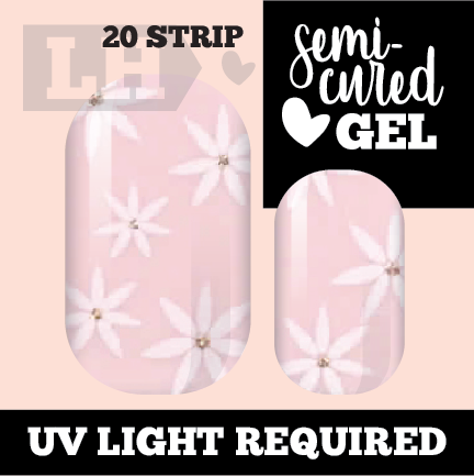 Sheer Daisy Nail Wraps