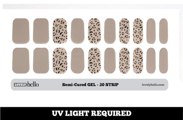 Taupe Leopard Nail Wraps