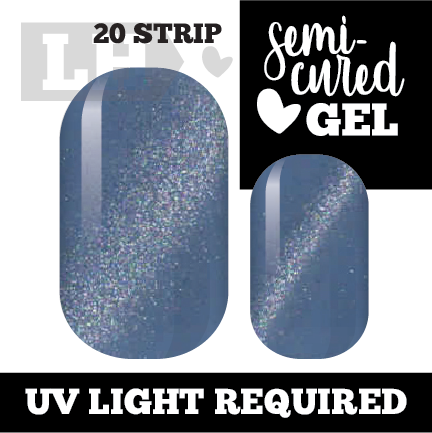 Cornflower Tiger Eye Nail Wraps